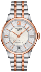 Tissot Chemin des Tourelles Powermatic 80 Silver Dial Two Tone Steel Strap Watch for Men - T099.407.22.038.02