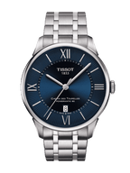 Tissot Chemin Des Tourelles Powermatic 80 Blue Dial Silver Steel Strap Watch for Men - T099.407.11.048.00