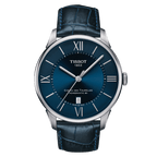 Tissot Chemin Des Tourelles Powermatic 80 Blue Dial Blue Leather Strap Watch for Men - T099.407.16.048.00