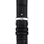 Tissot T Classic PR 100 White Dial Black Leather Strap Watch for Men - T101.410.16.031.00