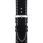 Tissot PR 100 Sport Quartz Chronograph Black Dial Black Leather Strap Watch For Men - T101.617.16.051.00