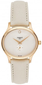 Tissot T Lady Bella Ora Mother of Pearl Dial Cream Leather Strap Watch for Women - T103.310.36.111.00