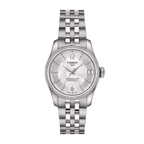 Tissot Ballade Powermatic 80 Automatic Mother of Pearl Dial Silver Steel Strap Watch For Women - T108.208.11.117.00