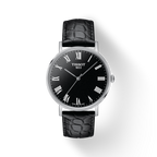 Tissot T Classic Dream Black Dial Black Leather Strap Watch for Men - T122.410.16.053.00