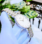 Tissot T Classic Everytime Large White Dial Silver Steel Strap Watch for Men - T109.610.11.031.00