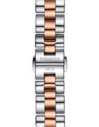 Tissot T Wave Mother of Pearl Dial Two Tone Steel Strap Watch For Women - T112.210.22.113.01