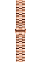 Tissot T Lady Flamingo Mother of Pearl Dial Rose Gold Steel Strap Watch For Women - T094.210.33.116.02