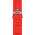 Tissot T Race Chronograph Black Dial Red Silicone Strap Watch For Men - T115.417.27.051.00