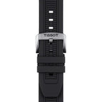 Tissot T Race Chronograph Anthracite Black Dial Black Silicone Strap Watch For Men - T115.417.27.061.00