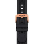 Tissot T Race Chronograph Black Dial Black Silicone Strap Watch For Men - T115.417.37.051.00