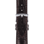 Tissot Chrono XL Silver Dial Brown Leather Strap Watch For Men - T116.617.16.037.00