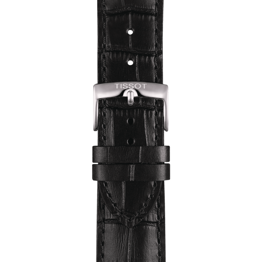 Tissot Chrono XL Classic Black Dial Black Leather Strap Watch For Men - T116.617.16.057.00
