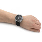 Tissot Chrono XL Classic Black Dial Black Leather Strap Watch For Men - T116.617.16.057.00