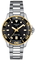 Tissot Seastar 1000 Black Dial Silver Steel Strap Watch For Men - T120.210.127.051.00