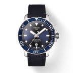 Tissot Seastar 1000 Powermatic 80 Silicium Blue Dial Blue Nylon Strap Watch For Men - T120.407.17.041.01