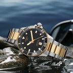 Tissot Seastar 1000 Black Dial Two Tone Steel Strap Watch For Men - T120.410.22.051.00
