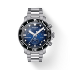 Tissot Seastar 1000 Chronograph Driver Blue Dial Silver Steel Strap Watch For Men - T120.417.11.041.01