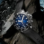Tissot Seastar 1000 Chronograph Blue Dial Black Rubber Strap Watch For Men - T120.417.17.041.00