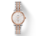 Tissot T Classic Carson Premium Diamonds White Dial Two Tone Steel Strap Watch for Women - T122.207.22.036.00