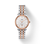 Tissot T Classic Carson Premium Diamonds White Dial Two Tone Steel Strap Watch for Women - T122.207.22.036.00