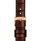 Tissot T Classic Carson Premium White Dial Brown Leather Strap Watch for Women - T122.207.36.031.00