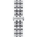 Tissot T Classic Carson Premium Powermatic 80 White Dial Silver Steel Strap Watch For Men - T122.407.11.031.00