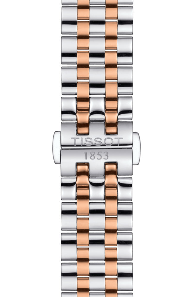 Tissot Carson Premium Powermatic 80 White Dial Two Tone Steel Strap Watch For Men - T122.407.22.031.01