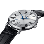 Tissot Carson Premium Silver Dial Black Leather Strap Watch For Men - T122.410.16.033.00