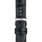 Tissot Carson Premium Chronograph Black Dial Black Leather Strap Watch For Men - T122.417.16.051.00
