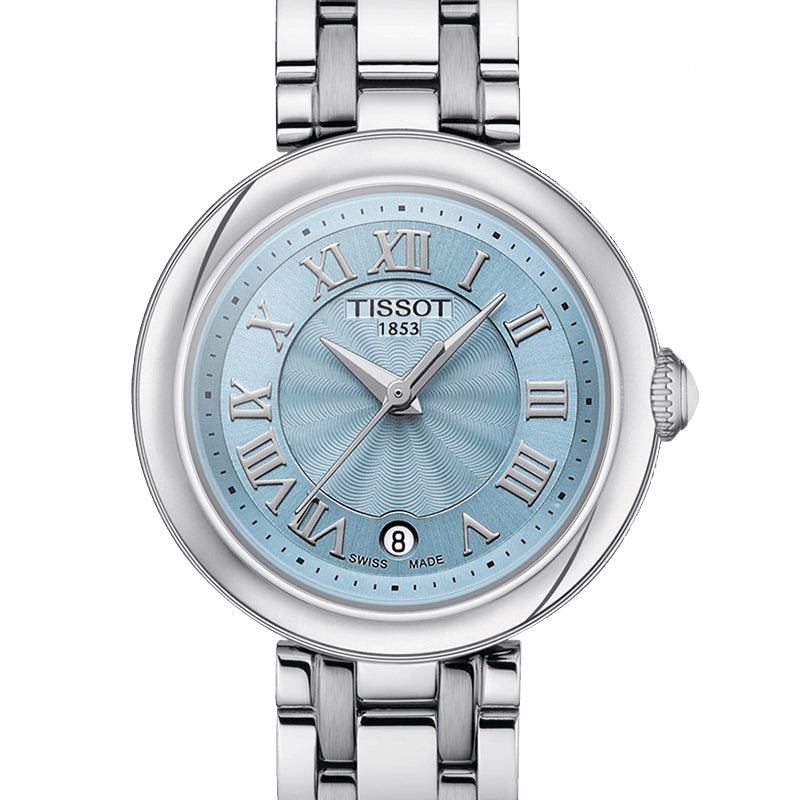 Tissot Bellissima Small Lady Light Blue Dial Silver Steel Strap Watch for Women - T126.010.11.133.00