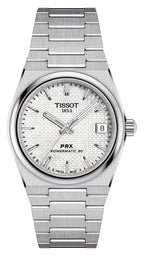 Tissot PRX Powermatic 80 White Dial Silver Steel Strap Watch for Men - T137.207.11.111.00