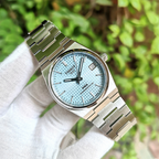 Tissot PRX Powermatic 80 Ice Blue Dial Silver Steel Strap Watch for Men - T137.207.11.351.00
