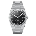 Tissot PRX Powermatic 80 Black Dial Silver Steel Strap Watch For Men - T137.407.11.051.00