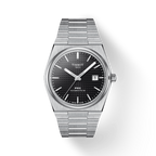 Tissot PRX Powermatic 80 Black Dial Silver Steel Strap Watch for Men - T137.407.11.051.00