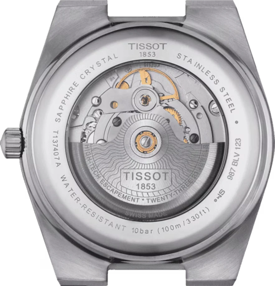 Tissot PRX Powermatic 80 Black Dial Black Rubber Strap Watch for Men - T137.407.17.051.00