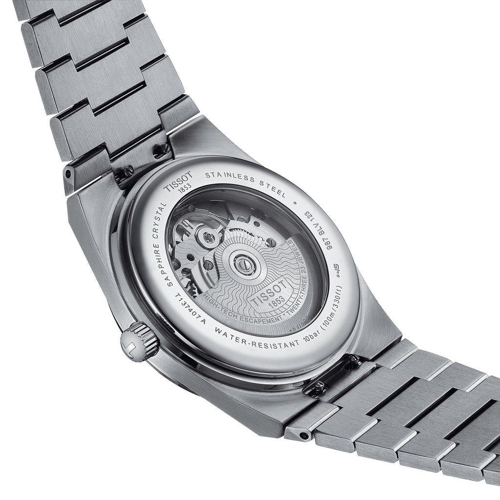 Tissot PRX Powermatic 80 Light Green Dial Silver Steel Strap Watch for Men - T137.207.11.091.01