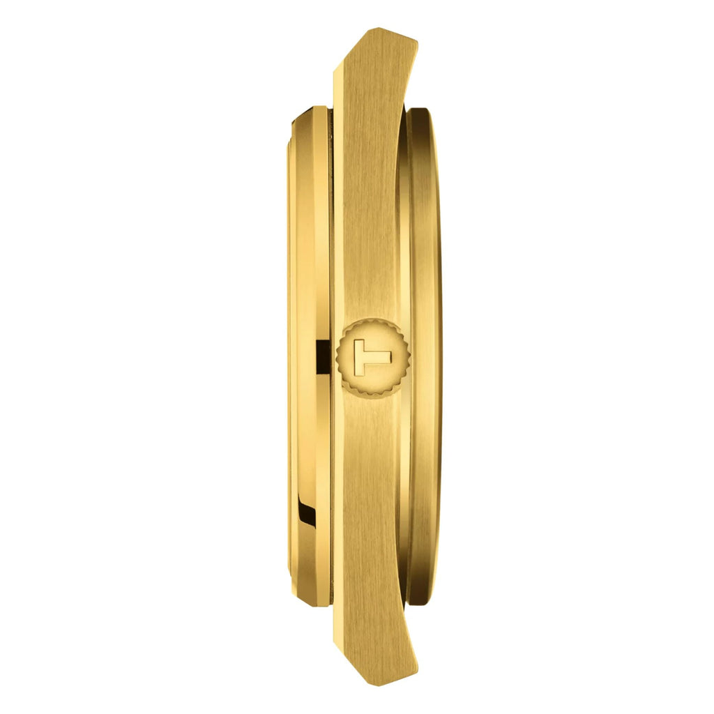 Tissot PRX Powermatic 80 Gold Dial Gold Steel Strap Watch for Men - T137.407.33.021.00