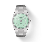 Tissot PRX Quartz Light Green Dial Silver Steel Strap Watch for Men - T137.410.11.091.01