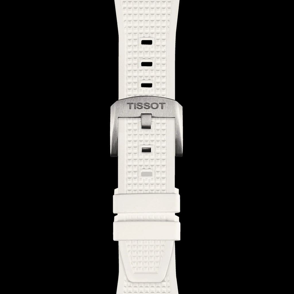 Tissot PRX 40 White Dial White Rubber Strap Watch For Men -  T137.410.17.011.00