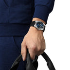 Tissot PRX Blue Dial Black Rubber Strap Watch For Men - T137.410.17.041.00