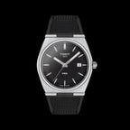 Tissot PRX Black Dial Black Rubber Strap Watch For Men - T137.410.17.051.00