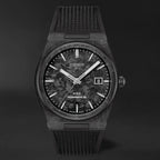 Tissot PRX Powermatic 80 Carbon Black Dial Black Rubber Strap Watch for Men - T137.907.97.201.00