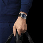Tissot PRX Black Dial Black Rubber Strap Watch For Men - T137.410.17.051.00