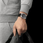 Tissot PRX Blue Dial Black Rubber Strap Watch For Men - T137.410.17.041.00