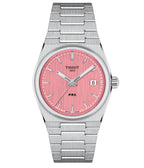 Tissot PRX Quartz Pink Dial Silver Steel Strap Watch for Women - T137.210.11.331.00