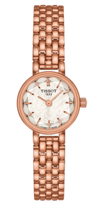 Tissot Lovely Mother of Pearl Dial Rose Gold Steel Strap Watch for Women - T140.009.33.111.00