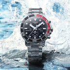 Tissot Seastar 1000 Chronograph Black Dial Silver Steel Strap Watch For Men - T120.417.11.051.01