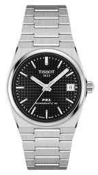 Tissot PRX Powermatic 80 Black Dial Silver Steel Strap Watch for Men - T137.207.11.051.00