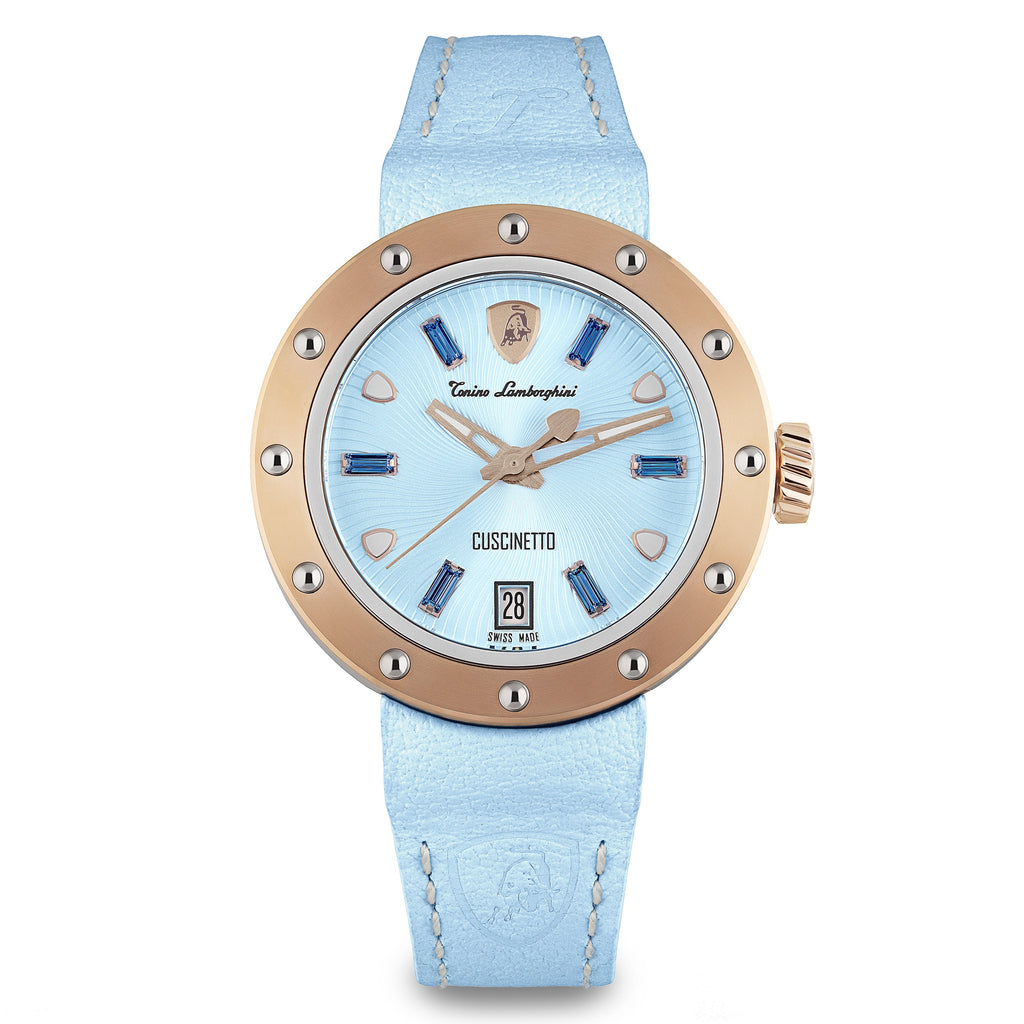 Tonino Lamborghini Cuscinetto Ladies Blue Watch