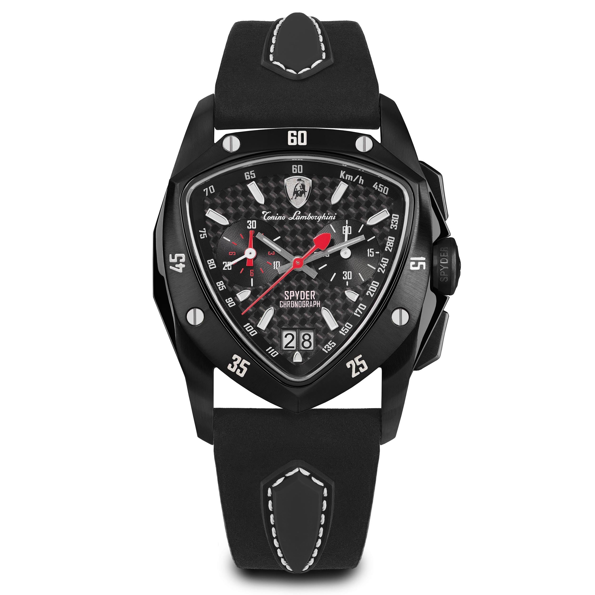 Tonino Lamborghini New Spyder Men's Black Chronograph Watch